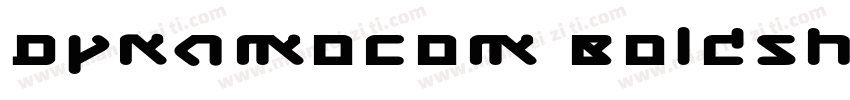 DynamoCom BoldShadow字体转换